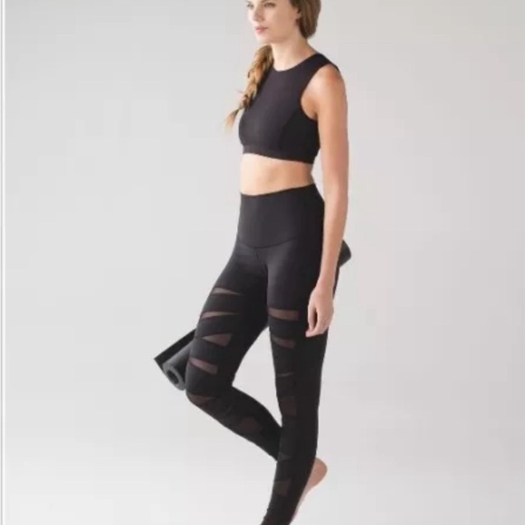 Lululemon mesh cutout bandage free to be leggings - Picture 2 of 3